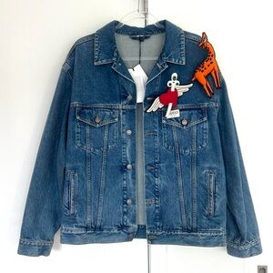 Gucci 2019 Fall Brooch Denim Jacket NEW WITH TAGS Fits